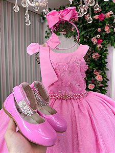 Vestido Bella Child Nicole Rosa