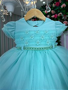 Vestido Menina Bonita Elaine Verde Menta