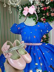 Vestido Tematicos Ysa Kids Divertidamente Azul