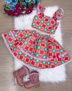 Conjunto Mini Miss Junino Sertão Magico