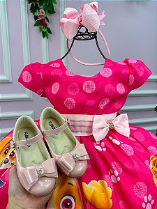 Vestido Infantil Temático da Gigi Patrulha Canina- Sky