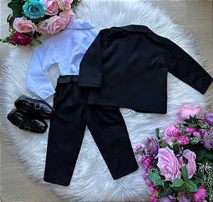 Conjunto Miss Cherry Social Gabriel Terno - Blaizer Preto