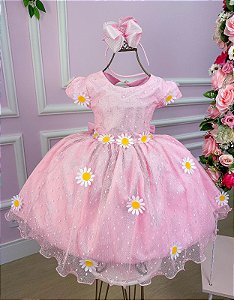 Vestido Marie Jardim Encantado Margaridas