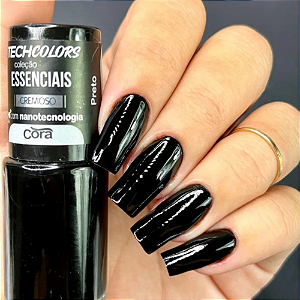 Esmalte Preto cremoso Cora