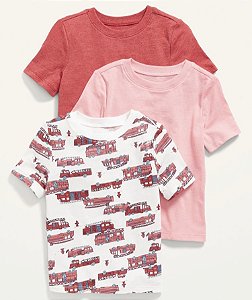 KIT 3 CAMISETAS OLD NAVY - GAP  - MENINO - TAM 5 ANOS