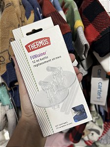 2 Refis transparente- Canudo para garrafa Thermos Funtainer