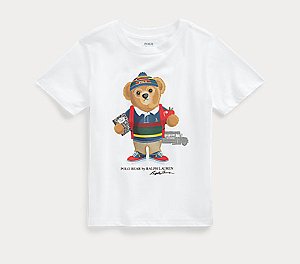 CAMISETA POLO RALPH LAUREN - URSO BEAR - LANÇAMENTO - TAM 6 ANOS