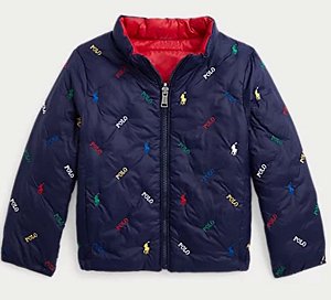 2 CASACOS EM 1 -REVERSIVEL POLO RALPH LAUREN -  TAM 7 ANOS** medidas exatas abaixo veste menos