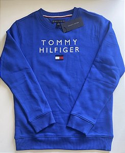 MOLETOM FLEECE TOMMY HILFIGER - LANÇAMENTO - TAM 12 A 14 ANOS ( VER MEDIDAS ABAIXO )