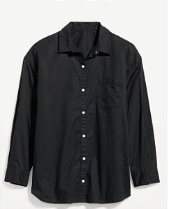 CAMISA PRETA 100% ALGODAO OLDNAVY GAP - TAM L / G  OVERSIZED ( MEDIDAS EXATAS NO CAMPO OBSERV)