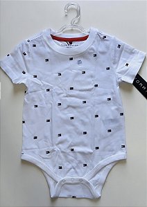 BODY TOMMY HILFIGER ORIGINAL - LOGO - TAM 24 MESES ( modelagem pequena)