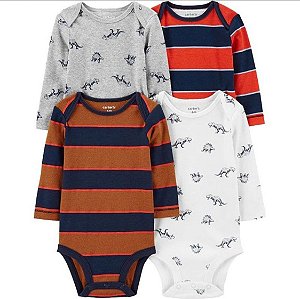 KIT BODY CARTERS - 4 PÇS - COLEÇÃO NOVA - NOVIDADE - TAM 24M