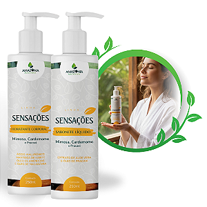 KIT SABONETE LÍQUIDO E HIDRATANTE PRACAXI - LINHA SENSAÇÕES