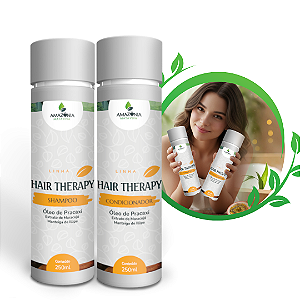 KIT SHAMPOO E CONDICIONADOR DE PRACAXI E MARACUJÁ - LINHA HAIR THERAPY