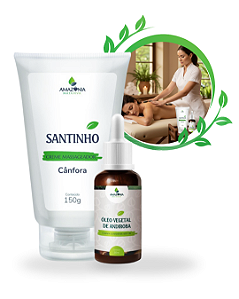 Kit Relaxamento e Alívio Muscular: Óleo de Andiroba + Santinho Canforado