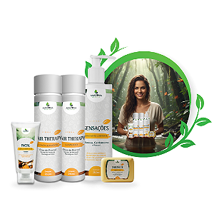 Kit Premium Pracaxi Amazônia– Shampoo, Condicionador, Sabonete, Hidratante e Creme Facial