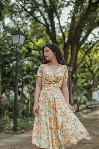 Vestido Flor de Tangerina