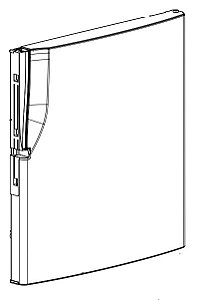 Porta Freezer NR-BB53PV3 Aço Escovado