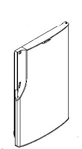 Porta Refrigerador NR-BT54PV1 Aço Escovado