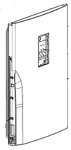 Porta Refrigerador NR-BB71PVFX Aço Escovado