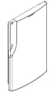 Porta Refrigerador NR-BT41 Aço Escovado