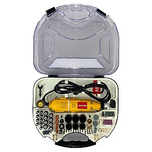 MICRO RETIFICA PROFISSIONAL 210PCS 110V AMARELA NAKAN (CAIXA C/ 5)