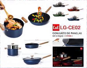 CONJUNTO PANELAS 4 PEÇAS LG-CE2 ( 1 KIT)
