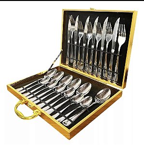 KIT DE FAQUEIRO DE 24 PCS PRATA  CX C/12
