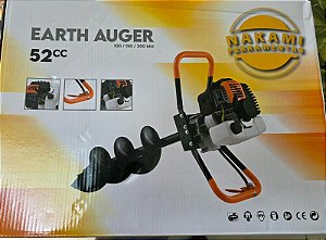 PERFURADOR DE SOLO 52CC COM 3 BROCAS