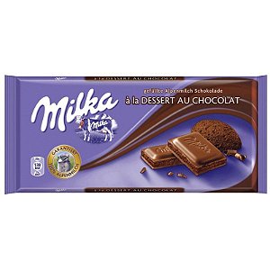 Chocolate ao Leite Milka com recheio de mousse 100g