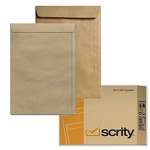 Envelope Kraft (Cabe A4) 229x324 80g Kn 32 Caixa com 250 Unidades - Scrity