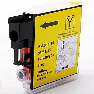 Compatível: Cartucho de Tinta LC61 LC-61 para Brother MFC-250C DCP-6690CW MFC-5490CN / Yellow 13ml