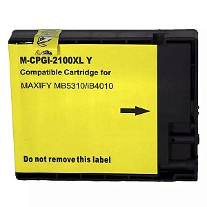 Compatível: Cartucho de Tinta PG2100 XL PGI-2100 para Canon MAXFY MB-5310 IB-4010 / Yellow 25ml