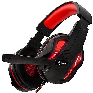 Headset Gamer Led EG305RD Thoth Vermelho - Evolut