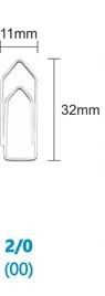 Clipe galvanizado Aco 2/0 500g  -  Bacchi Caixa