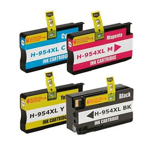 Compatível: Kit Colorido de Cartucho de Tinta 954xl 954 para Impressoras HP 8710 8720 8210 7720