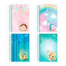 Caderno Espiral Capa Dura Universitário 1 Matéria 80 Folhas - So Cute São Domingos