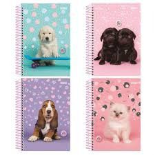 Caderno Espiral Capa Dura Universitário 1 Matéria 80 Folhas - My Pets São Domingos