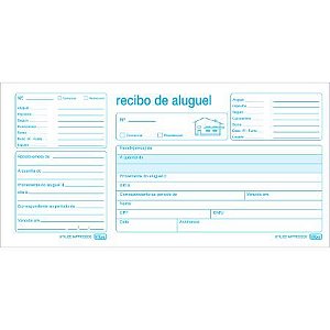 Recibo de Aluguel com Canhoto Talão c/ 50 Folhas - Tilibra