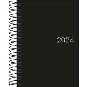 Agenda Executiva 2024 Espiral Diária 12,9cm x 18,7cm - Napoli Tilibra