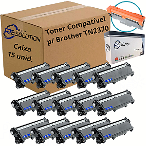 CX 15 UNID DE TONER COMP. BROTHER TN2370 TN2340 TN660 2.6K
