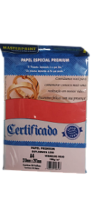 PAPEL VERMELHO DIPLOMATA/LISO/OFFSET 180G A4 - 50 FLS