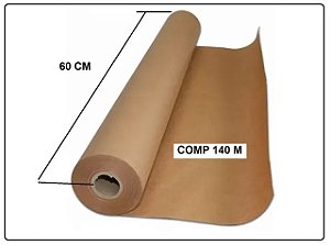 Bobina Papel Kraft 60Cmx140M 80G Natural PBN6014 - Scrity