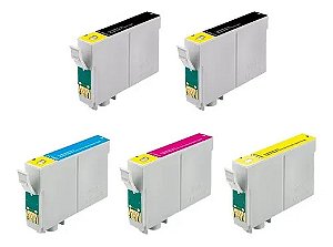 Kit 5 Cores de Cartucho de Tinta Compatível com Epson 115126 T1032 T1033 T1034 para T33 TX515FN T1110