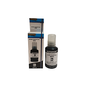 Tinta Black Pigmentada Compatível com Epson 534 T534 T534120 para M1120 M1180 M2140 M2170 M3170 M3180 140ml