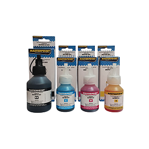 Kit 4 Cores Tinta Corante Compatível com Brother 60 6001 5001 para DCP-T300 DCP-T500W DCP-T700W MFC-T800W