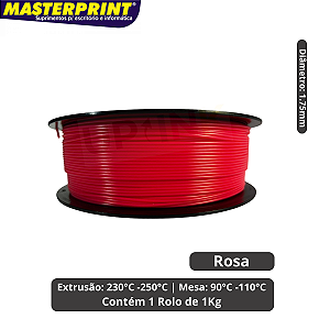 Filamento 3D - ABS Premium Rosa Rolo 1KG (1.75mm)