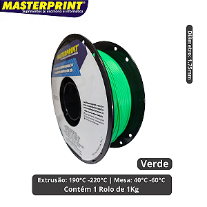 Filamento 3D - PLA Fosco Verde 1KG (1.75mm)