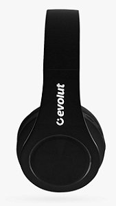Fone de Ouvido Bluetooth Preto 5.0 Evolut Eo-602