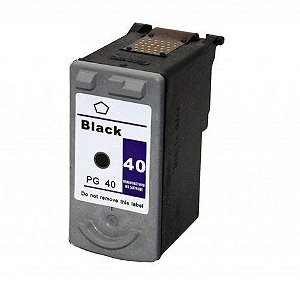Compatível: Cartucho de Tinta PG40 para Canon P1200 IP1300 IP1600 IP2200 / Preto / 13ml